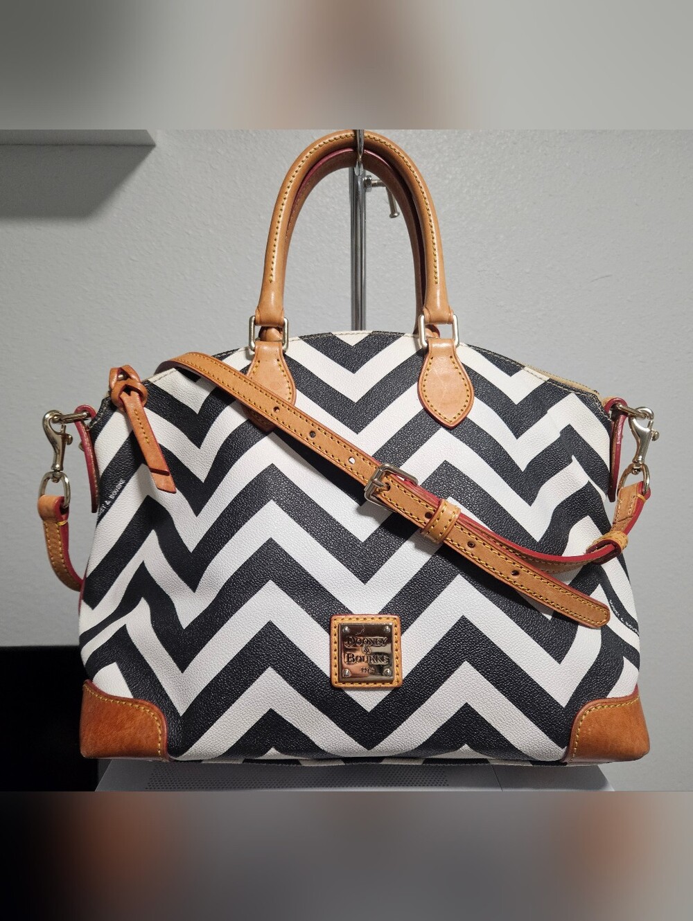 Dooney & Bourke Women's Chevron Geena Satchel Bag